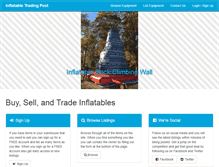 Tablet Screenshot of inflatabletradingpost.com